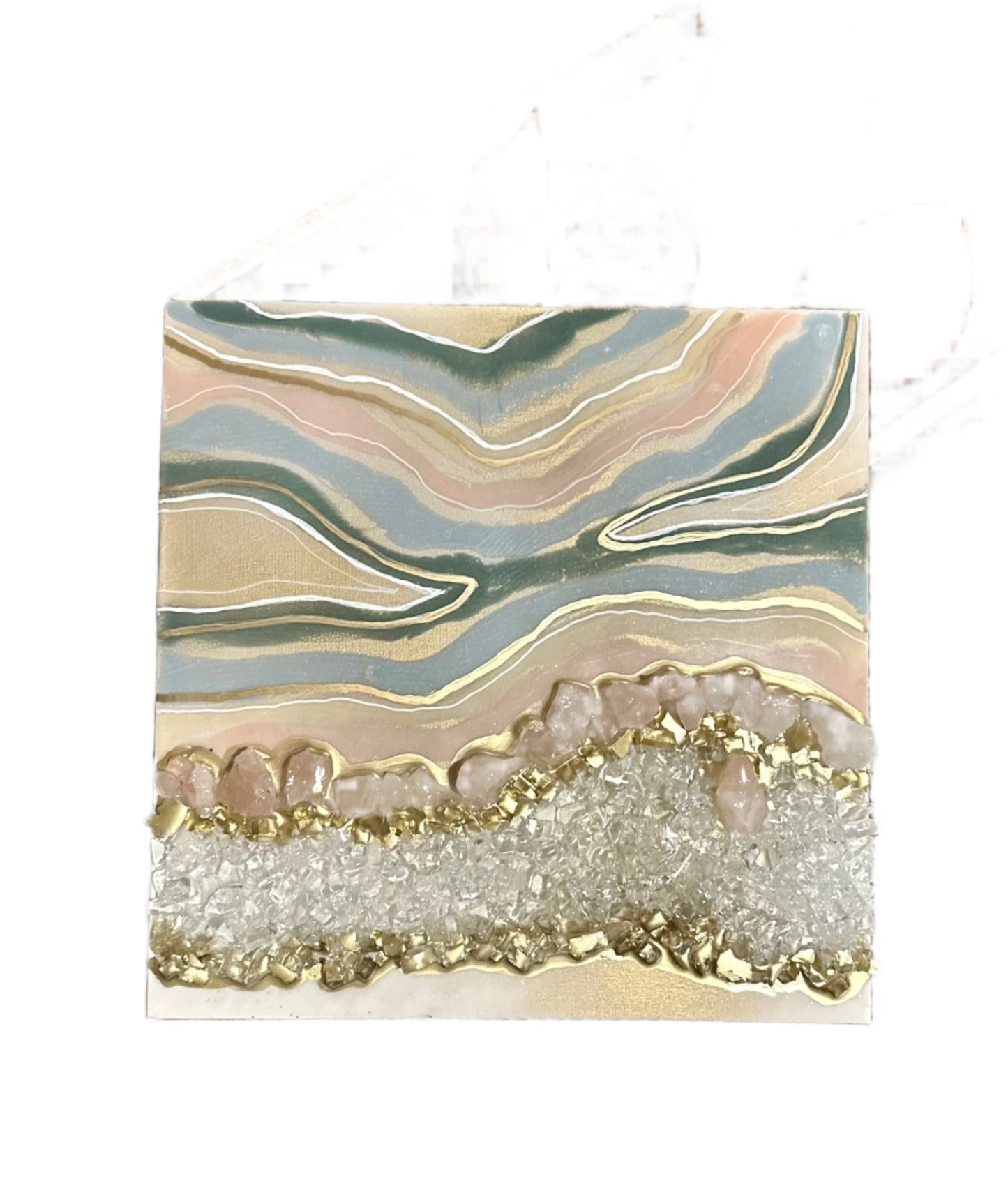Rose Quartz Geode - Bragg About It Artistry