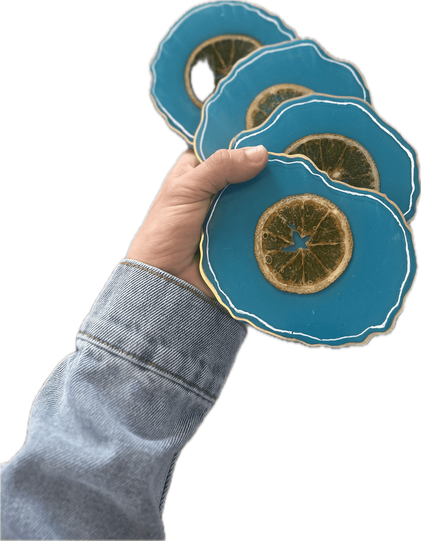 Orange Slice Coaster Set (4) - Bragg About It Artistry