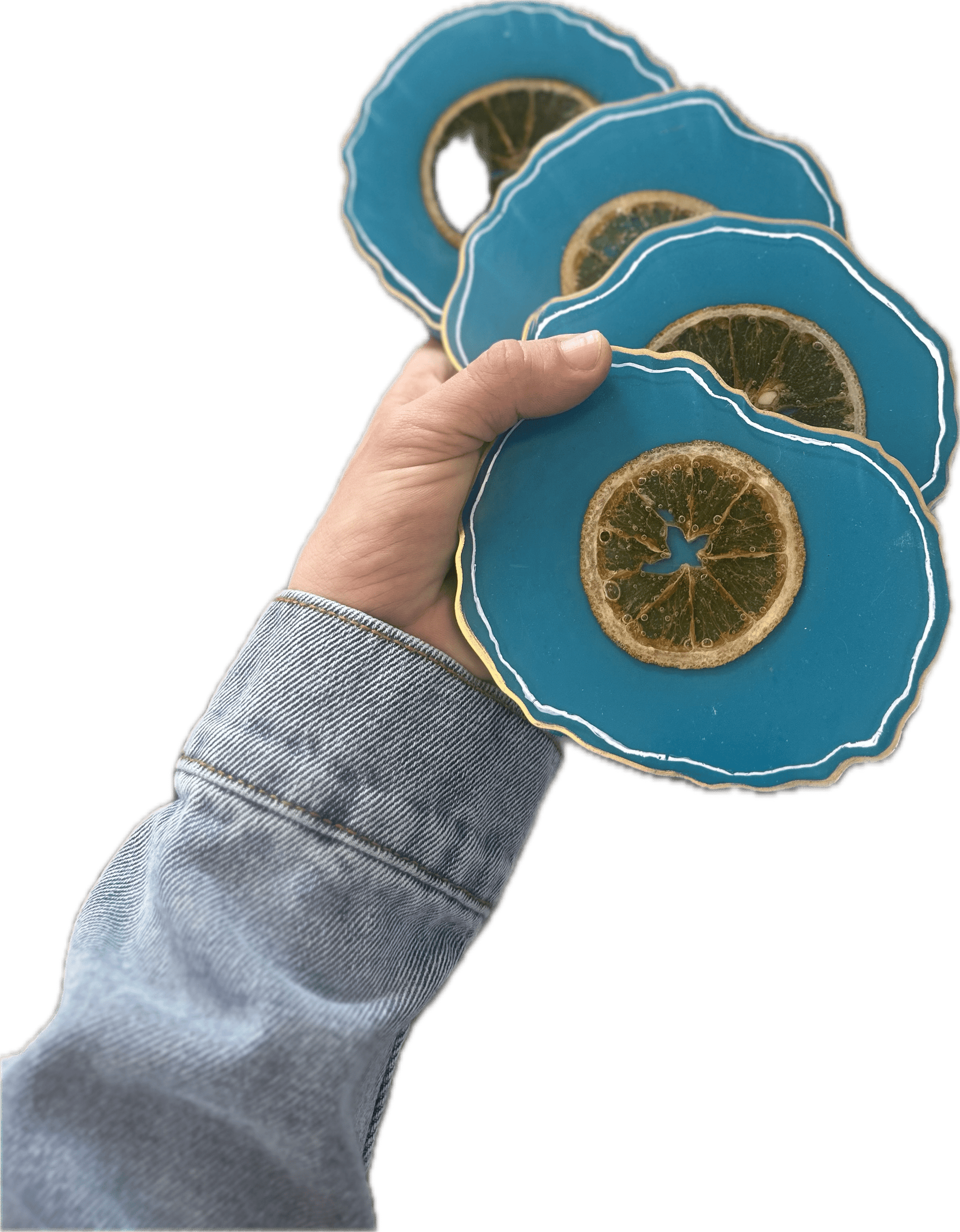 Orange Slice Coaster Set (4) - Bragg About It Artistry