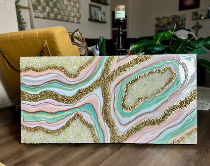 Pastel Geode Art - Bragg About It Artistry