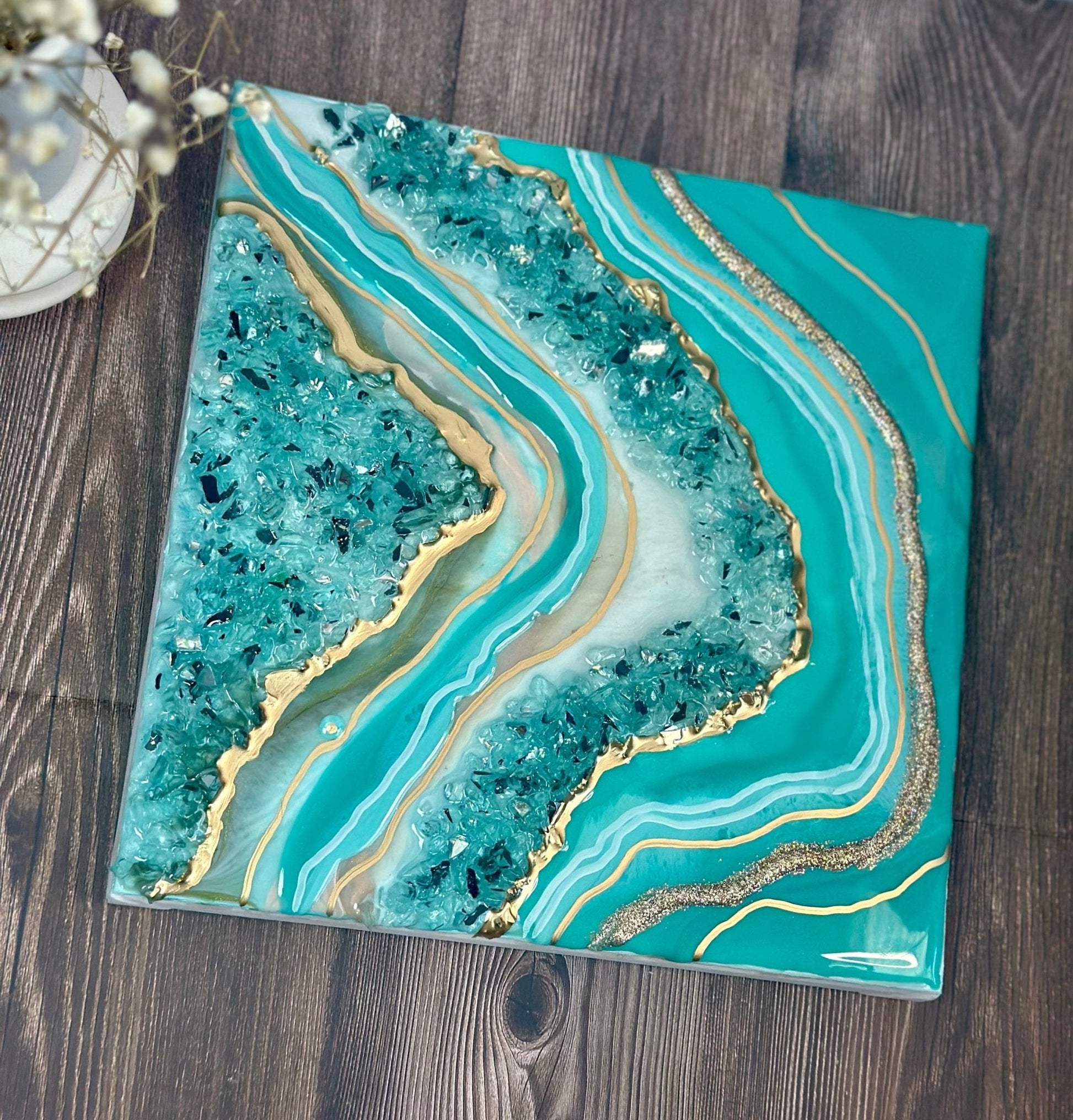 Turquoise Geode - Bragg About It Artistry