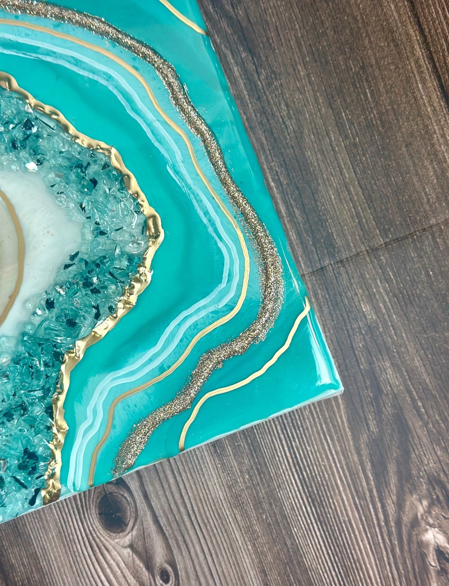 Turquoise Geode - Bragg About It Artistry