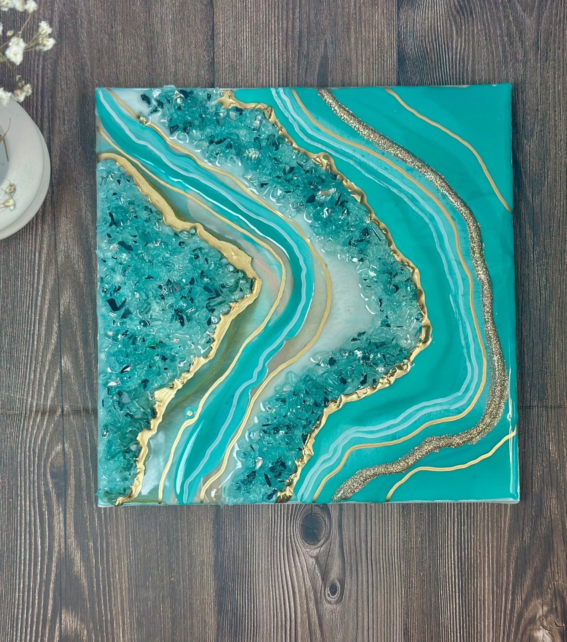 Turquoise Geode - Bragg About It Artistry