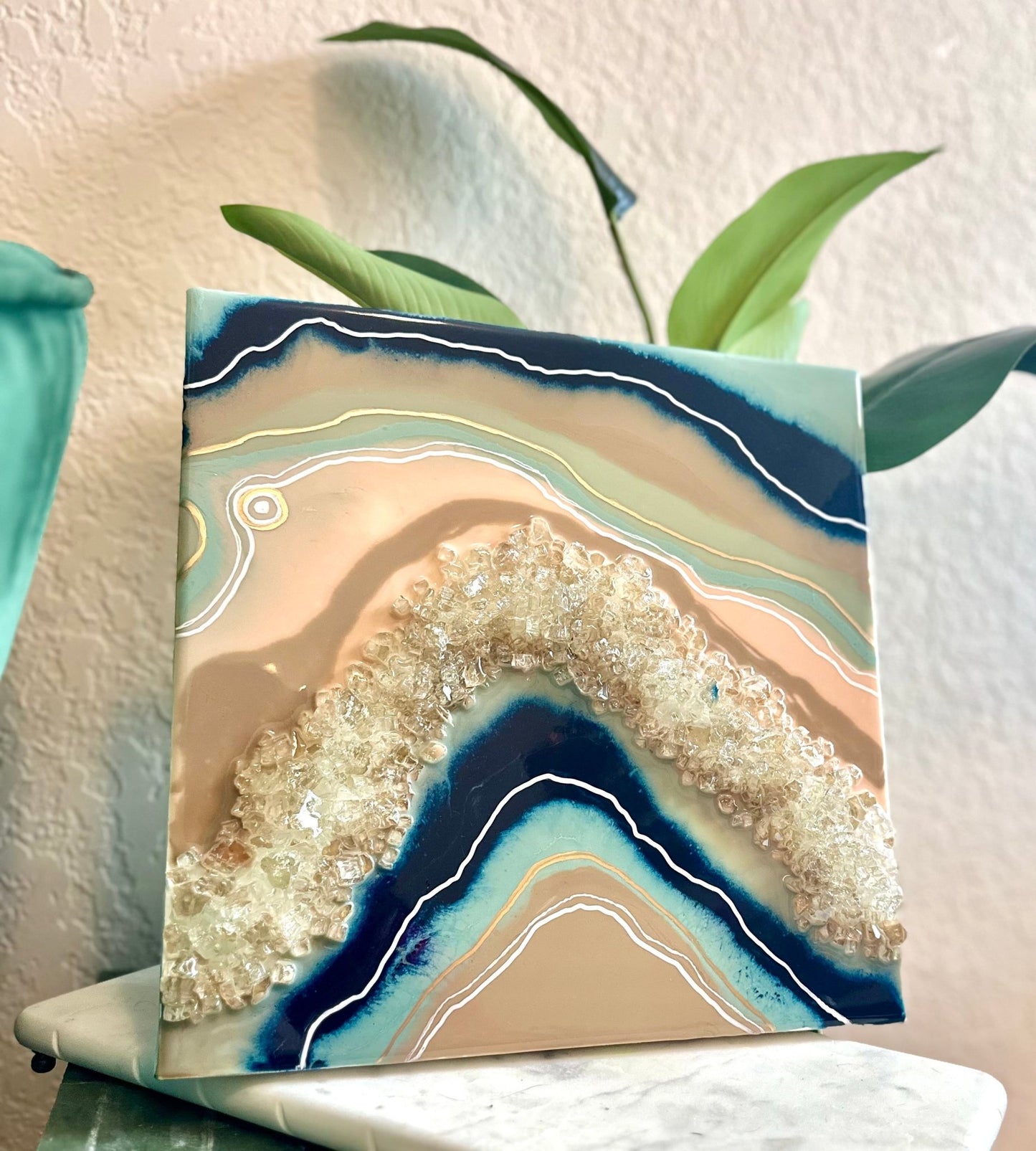 Blue + Pink Geode - Bragg About It Artistry