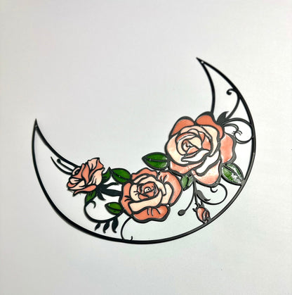 Floral Crescent Moon - Bragg About It Artistry